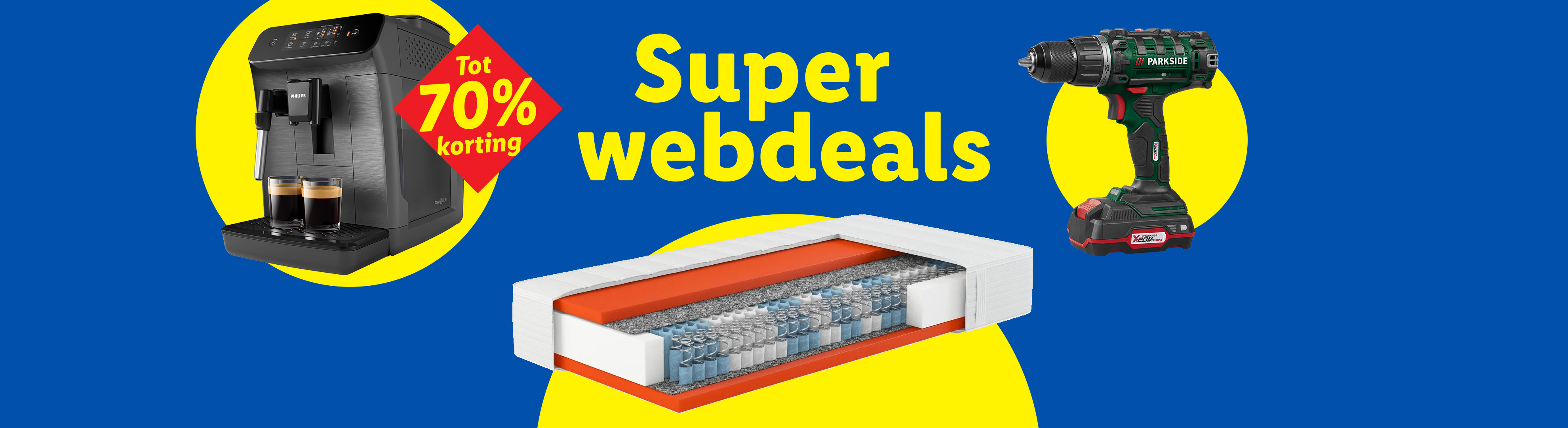 Super webdeals: tot 70% korting