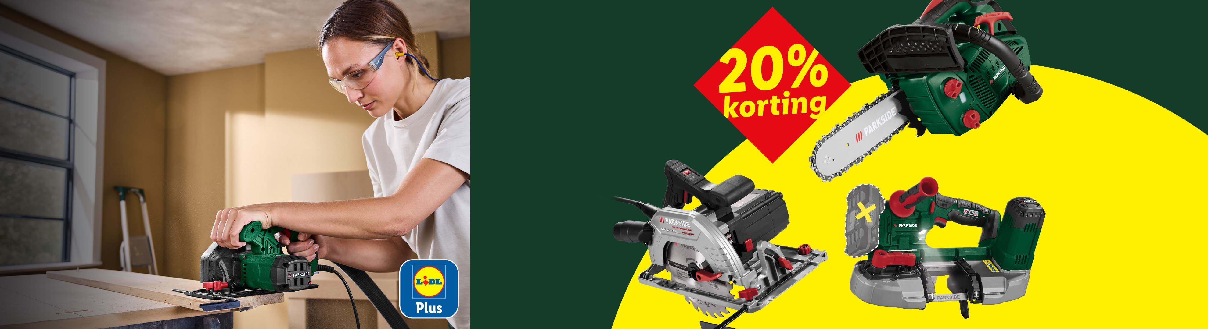 20% korting op zaagmachines met Lidl Plus