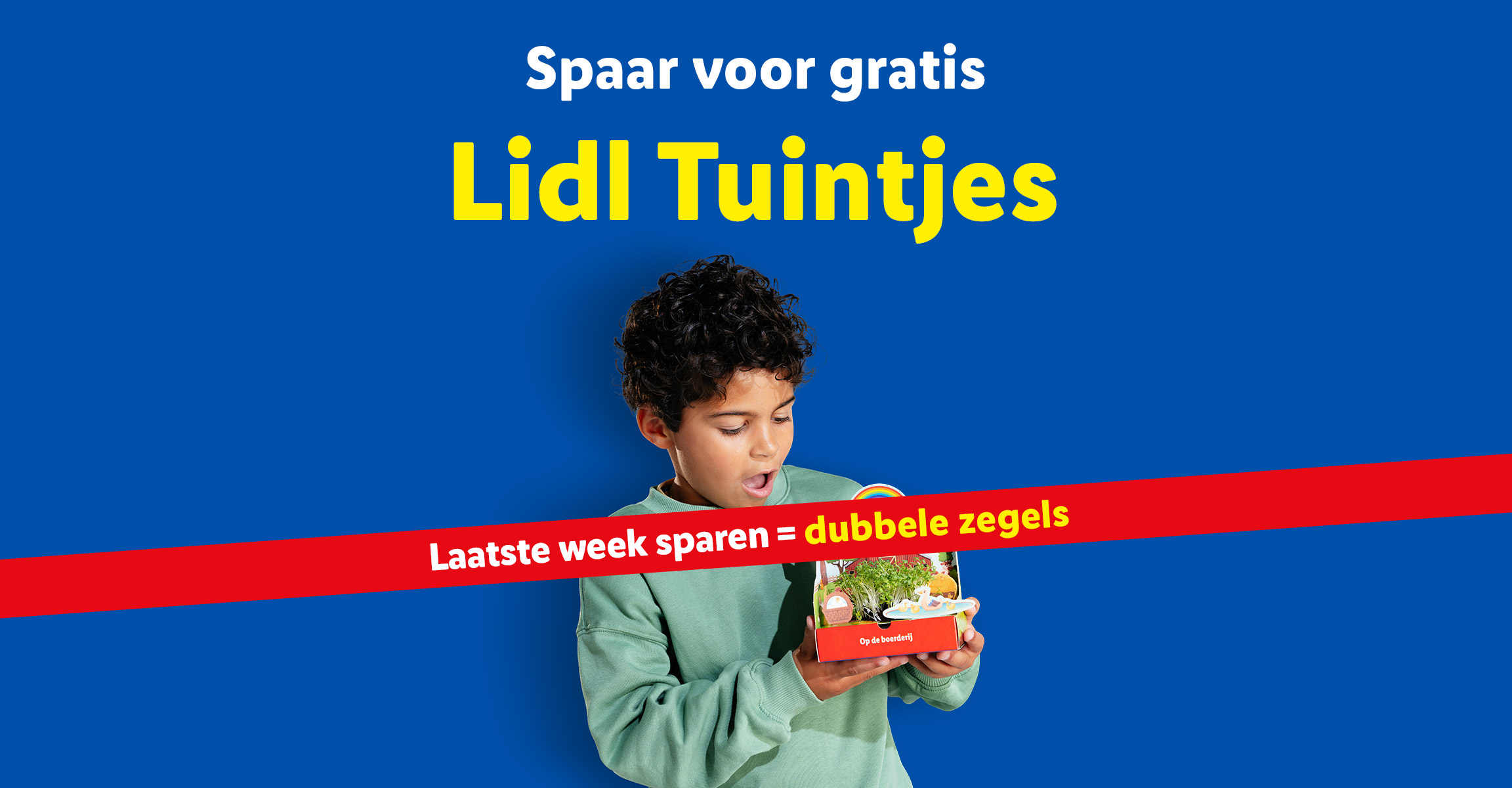 Laatste week sparen voor gratis tuintjes met dubbele zegels.